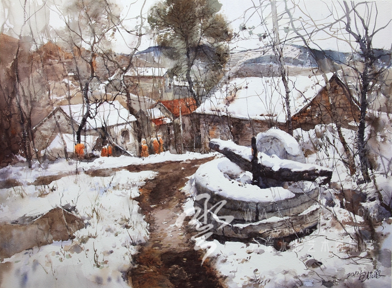 王绍波 《冬至》 53*72cm 2010年